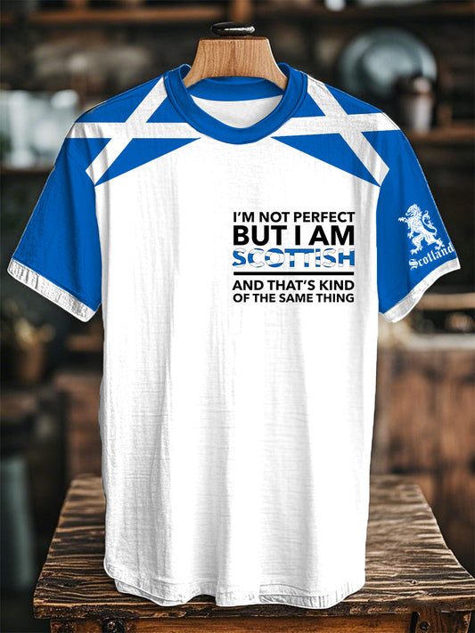 Unisex  Scottish Flag Short Sleeves T-shirt