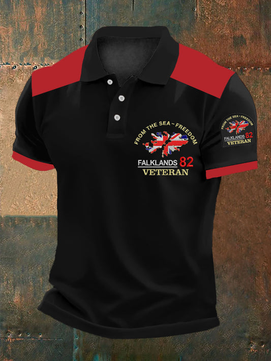 Men's Men's Falklands War Veteran Embroidered Shirt