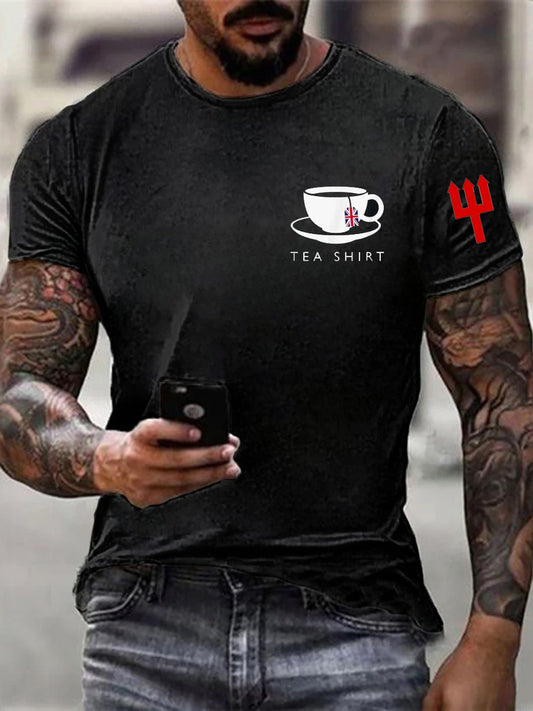 Retro British Manchester United Culture And Art Pattern Casual Short-Sleeved T-Shirt