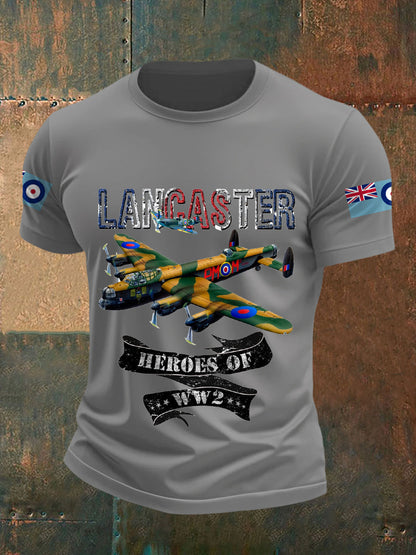 Men's Vintage Lancaster Print Casual Tee