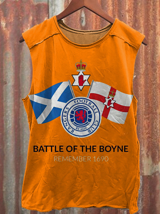 Men's Casual Northern Ireland&Scotland Printed Tank Top